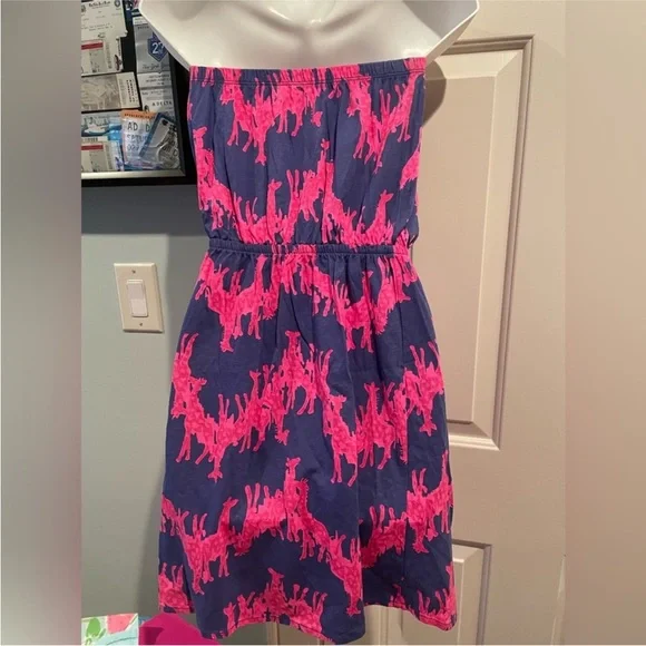 Lilly Pulitzer Strapless Windsor Dress XS Pink Purple - Picture 5 of 7